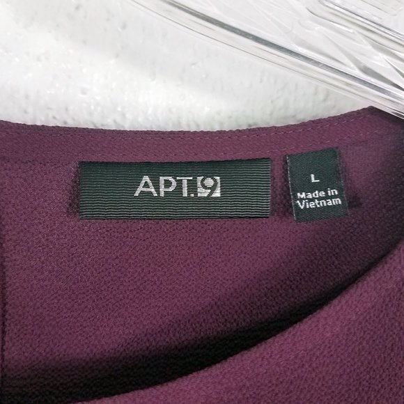 Apt 9 Women's Plum Peplum Top Size Large - Picture 13 of 13